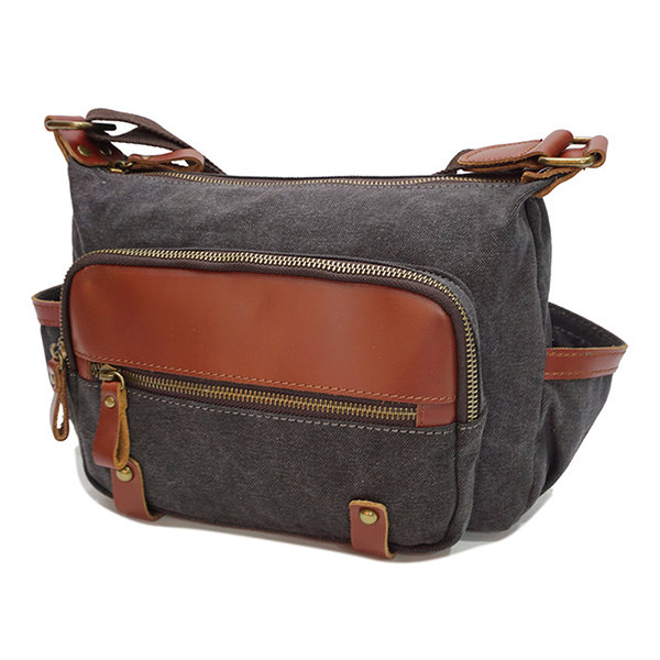 Ekphero Genuine Leather Shoulder Bags Front Pockets Crossbody Bags ...