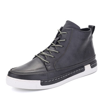 Men British Style Classic Lace Up Casual Boots
