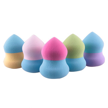 Double Color Makeup Puff Foundation Blending Sponge Flawless Smooth Powder Gourd Shape